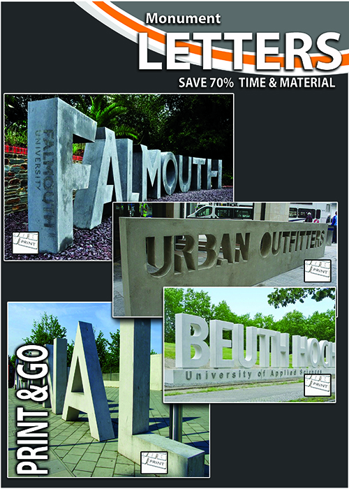 3d print monument letters