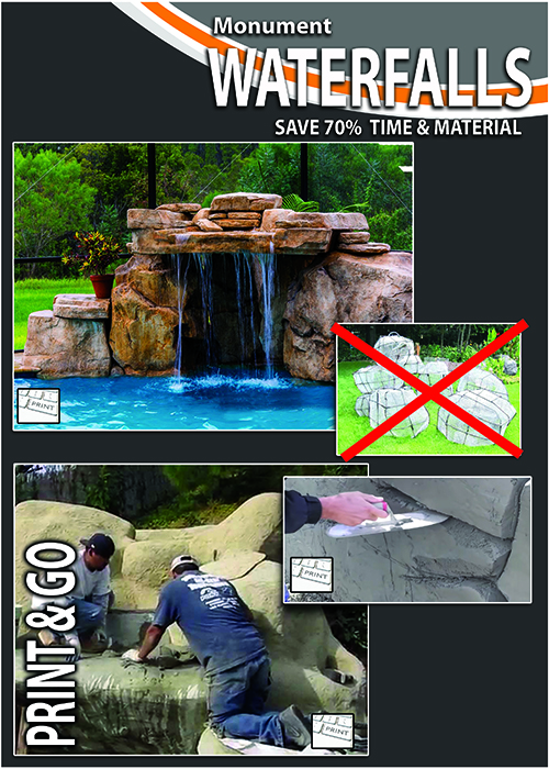 3d print MONUMENT and waterfalls